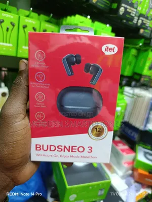 Itel Buds Neo 3 100hrs Play Time Bluetooth Earphones