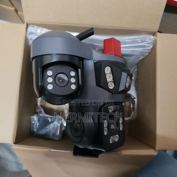 Triple Lens 4g Solar Powered CCTV New Model Camera With Lighting - thumbnail 2