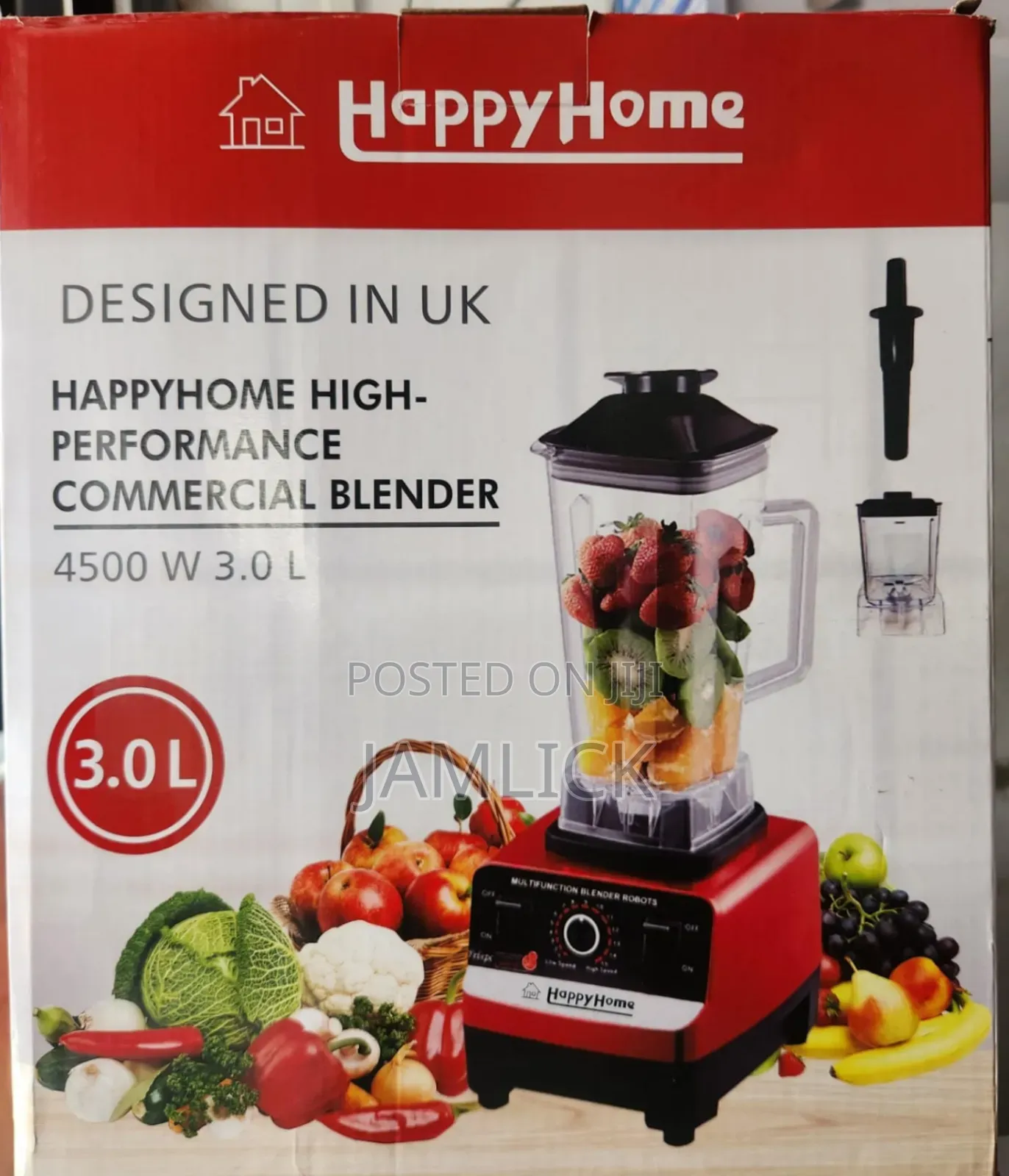 Happy Home 2-in-1 High Performance Commercial Blender – 4500w - Dv