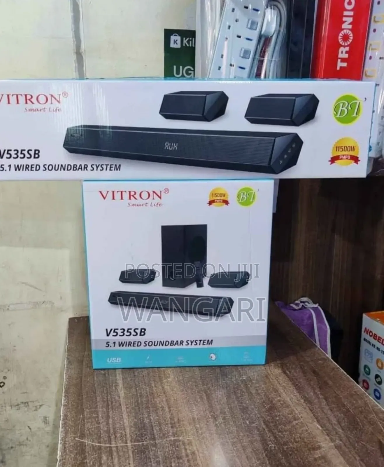 11500 Watts New Model 5.1 V535sb Vitron Soundbar