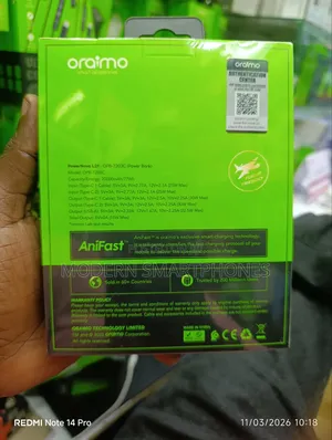 Oraimo Powernova L21 20000mah 30w Power Bank