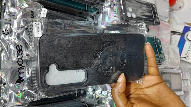 Miolr Tecno Spark 40 Pro Silicone Plus Leather Magsafe Back Case - main view