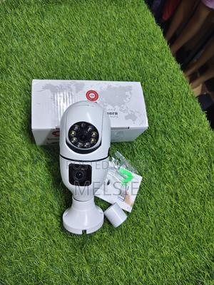 Dual Lens Bulb PTZ Wifi Camera 2mp Smart Security CCTV ( - thumbnail 2