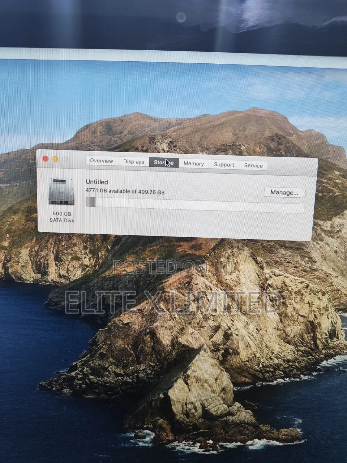 Desktop Computer Apple iMac 8GB Intel Core i3 HDD 500GB