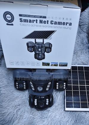 Solar Wifi Triple Lens Camera Hd CCTV Security - thumbnail 2