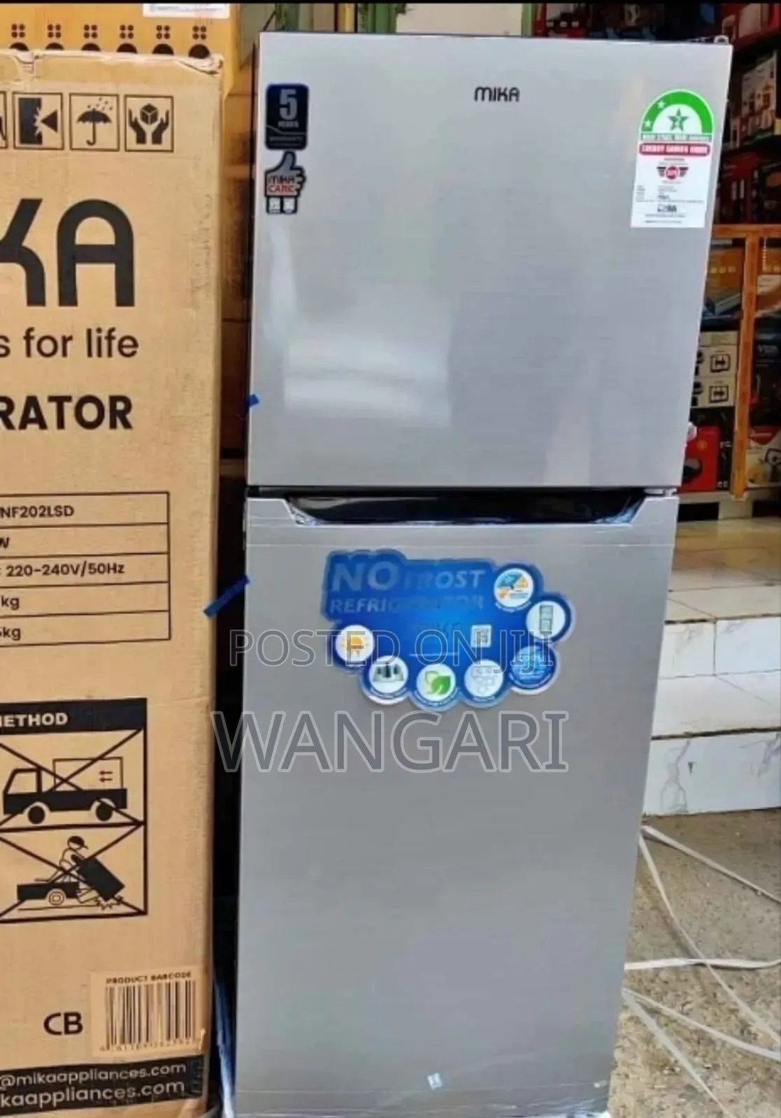 Restocked 202 Litres Mika No Frost Fridge