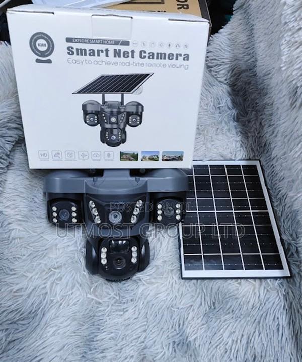 Triple Lens Solar Wifi Camera With Motion Alert - main view
