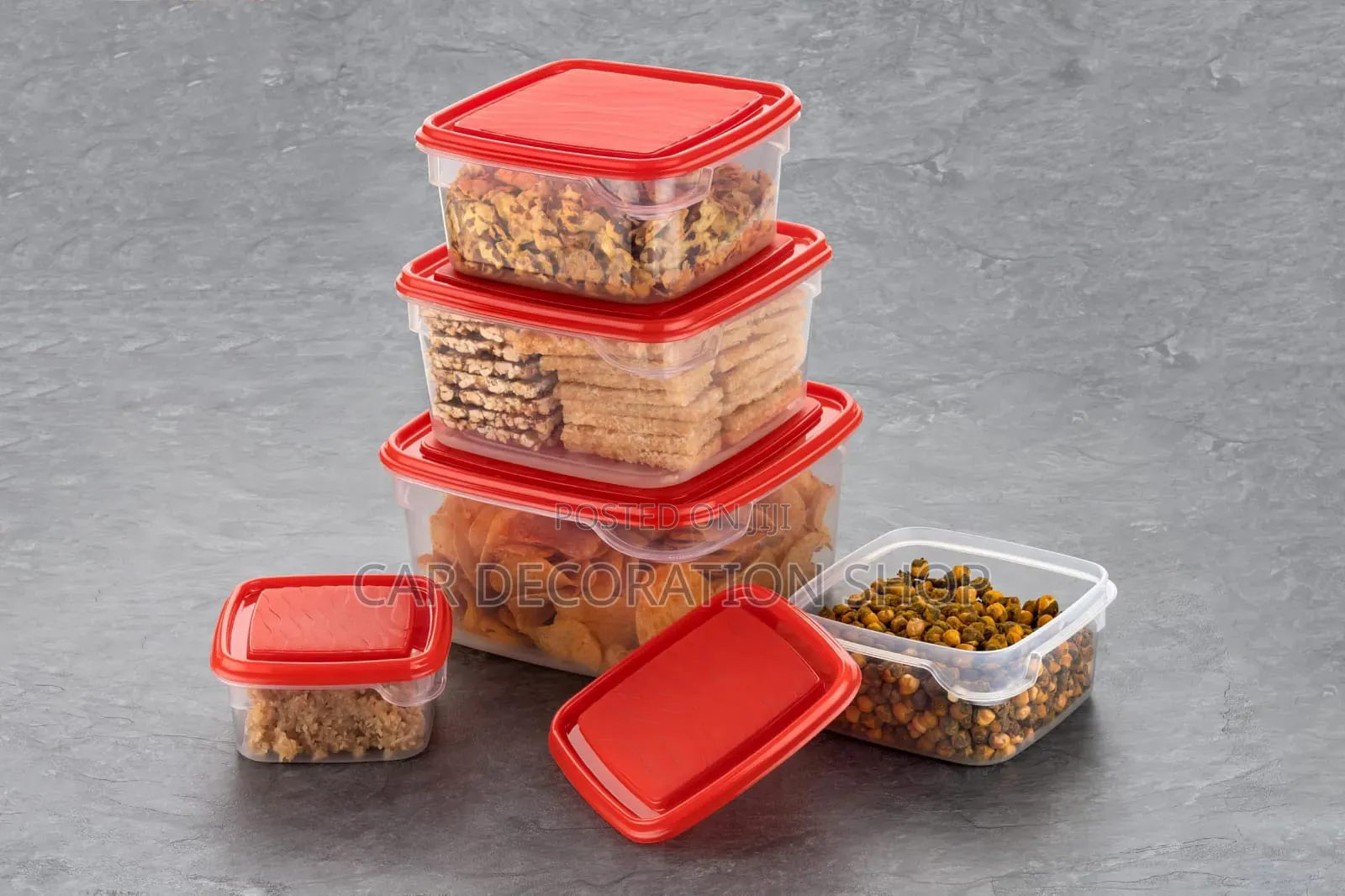 5in1 Clear Kitchen Storage Containers