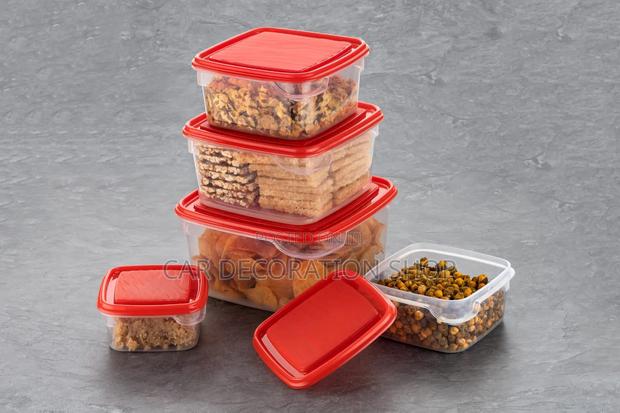 5in1 Clear Kitchen Storage Containers - main view