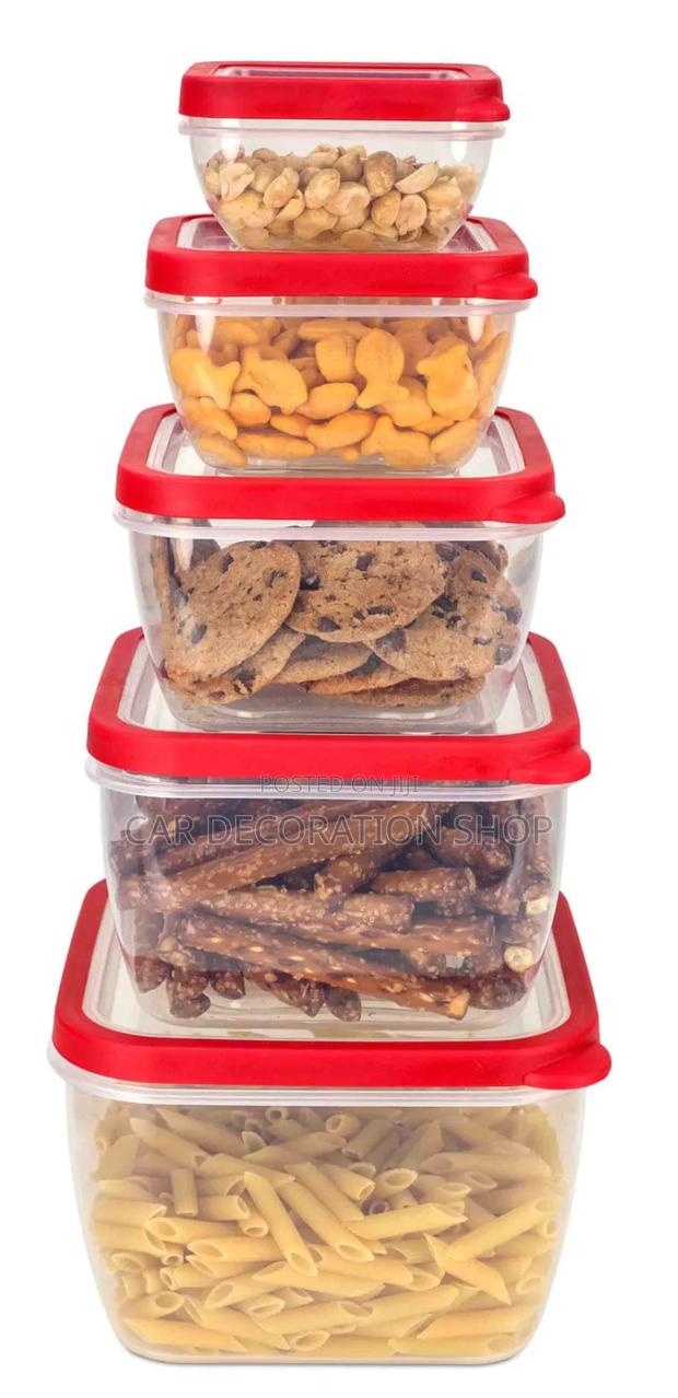 5pc Bpa Free Airtight Pp Plastic Food Storage - main view