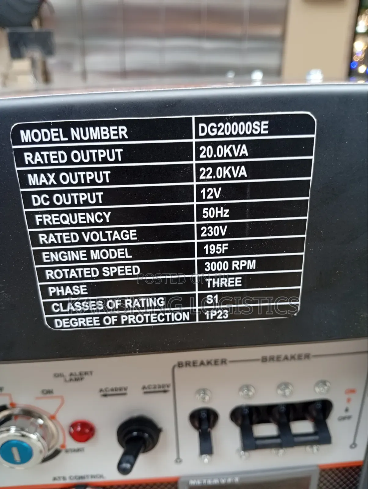 20kva Cigma Diesel Air-Cooled With Ats