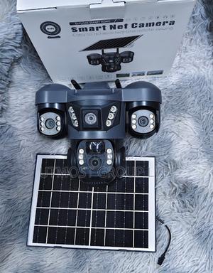Triple Lens Solar Wifi CCTV Camera for Shop Security - main view