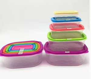 5pc Airtight Food Storage Containers Kitchen Pantry Dry Food Snap Lid