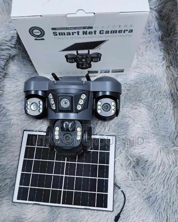 Outdoor Security Solar Wifi Camera Triple Lens System - main view