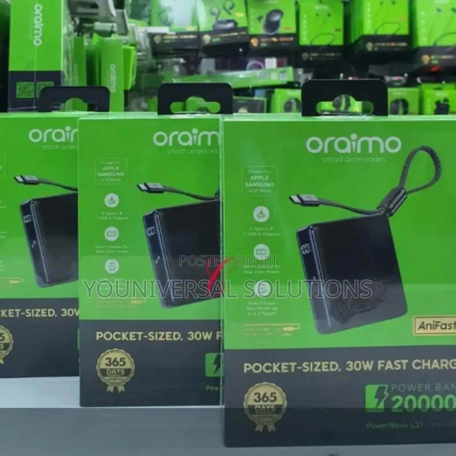 Oraimo Powernova 30w 20000mah* Fast Charging Power Bank