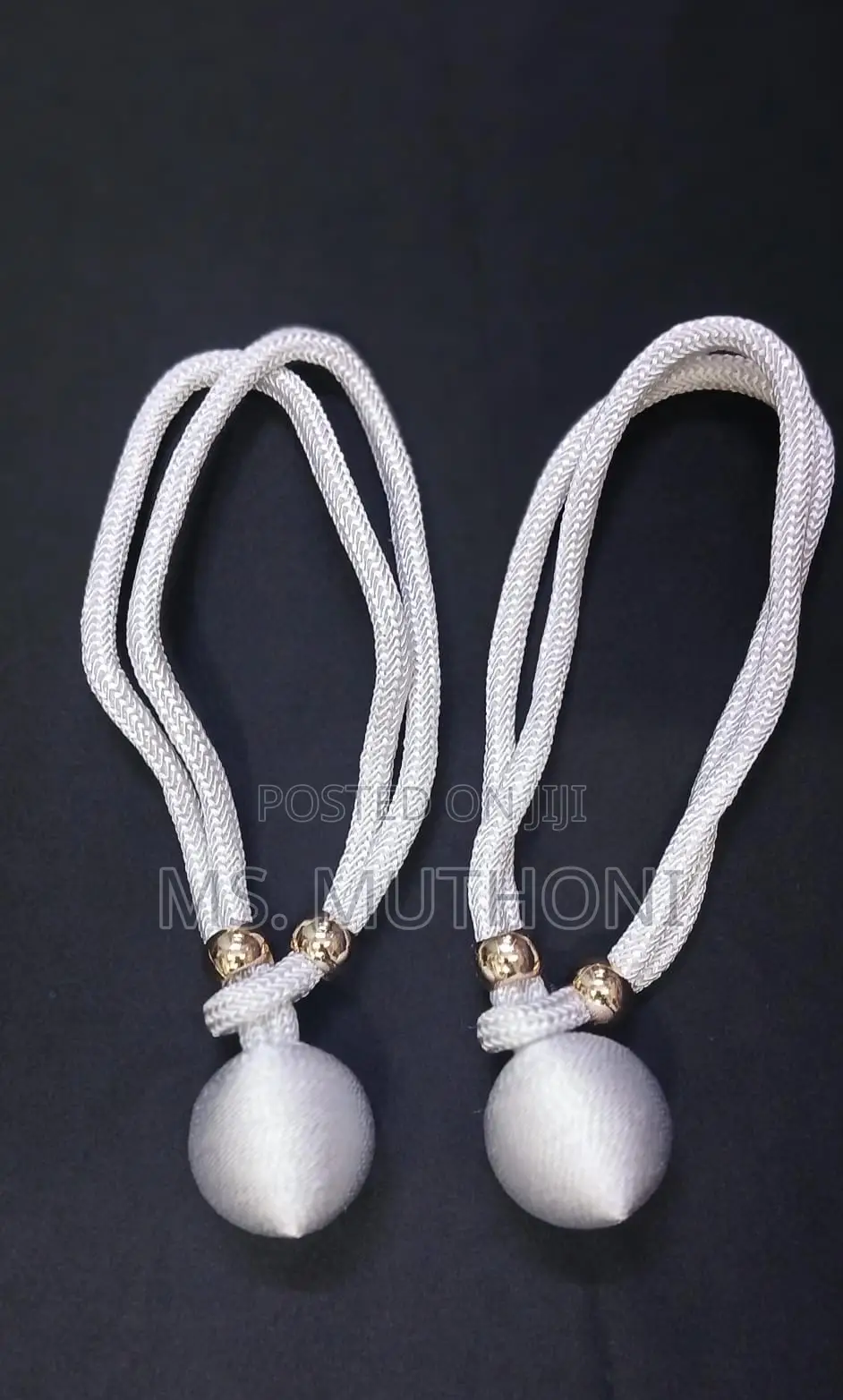 *A Pair of Simple Minimalist Curtain Tie Backs/Straps*