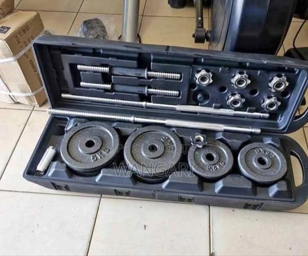 Gym Equipment Chrome 50 KGS Dumbbells Set - main view