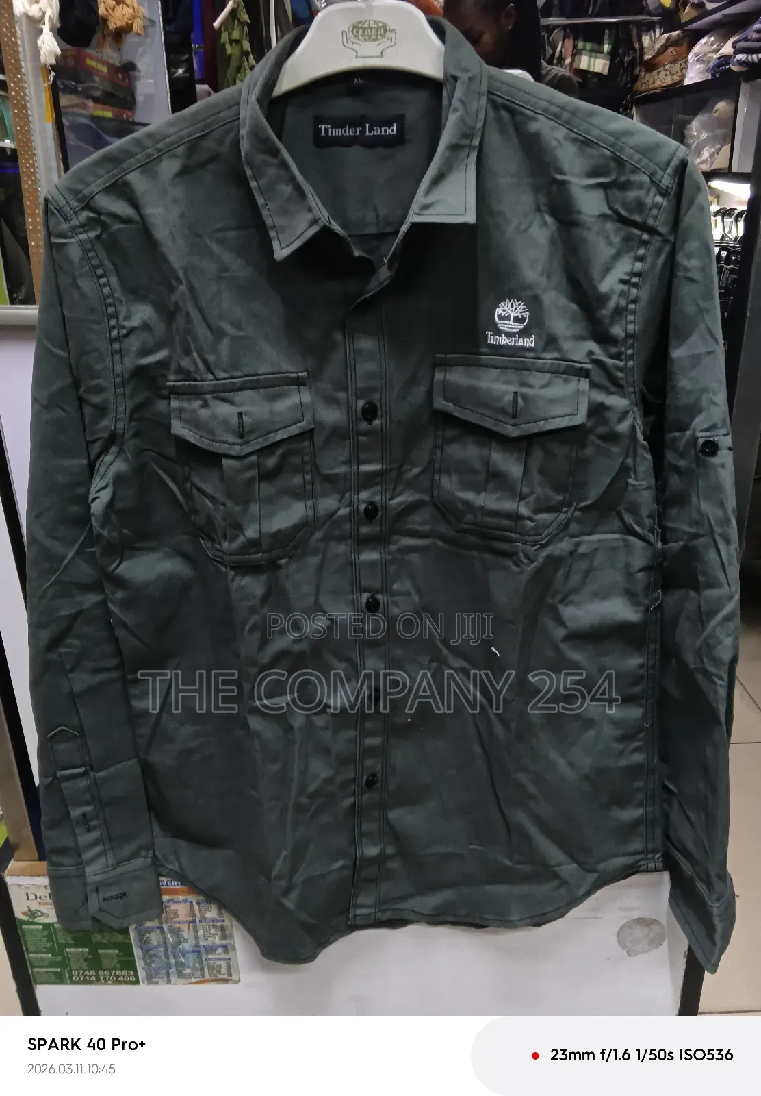 Quality Casual Denim Cordry Long Sleeved Collar Double Pocket Shirts