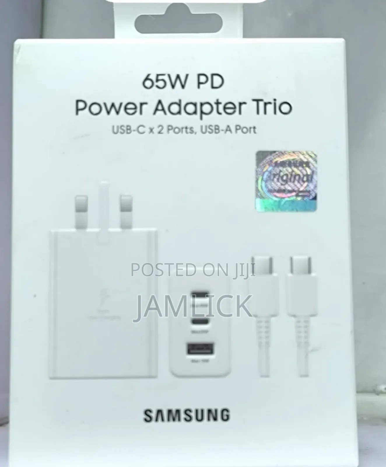 65w Pd Adapter With Usb-C to Usb-C Cable (3a) - Bs