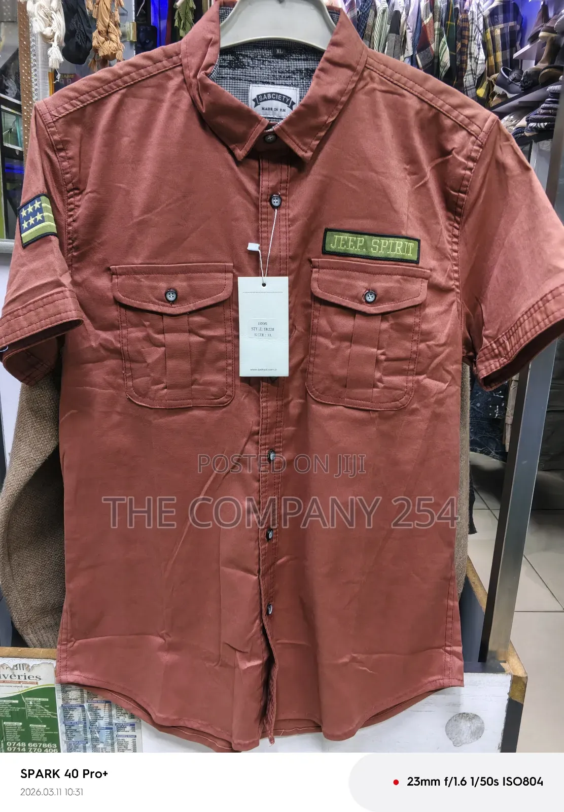Quality Casual Denim Designer Jeans Collar Shirts Double Pockets