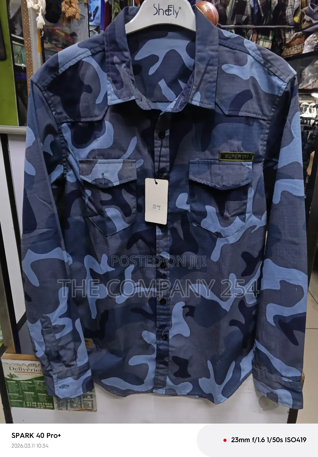 Quality Casual Camoflage Combat Collar Long Sleeved Shirts