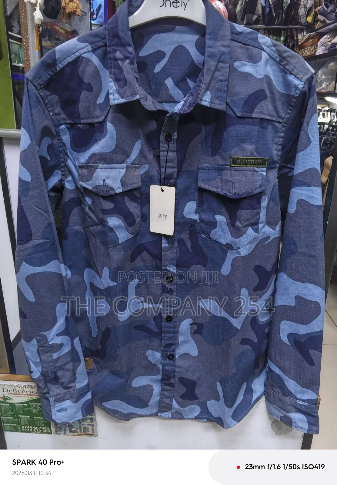 Quality Casual Camoflage Combat Collar Long Sleeved Shirts