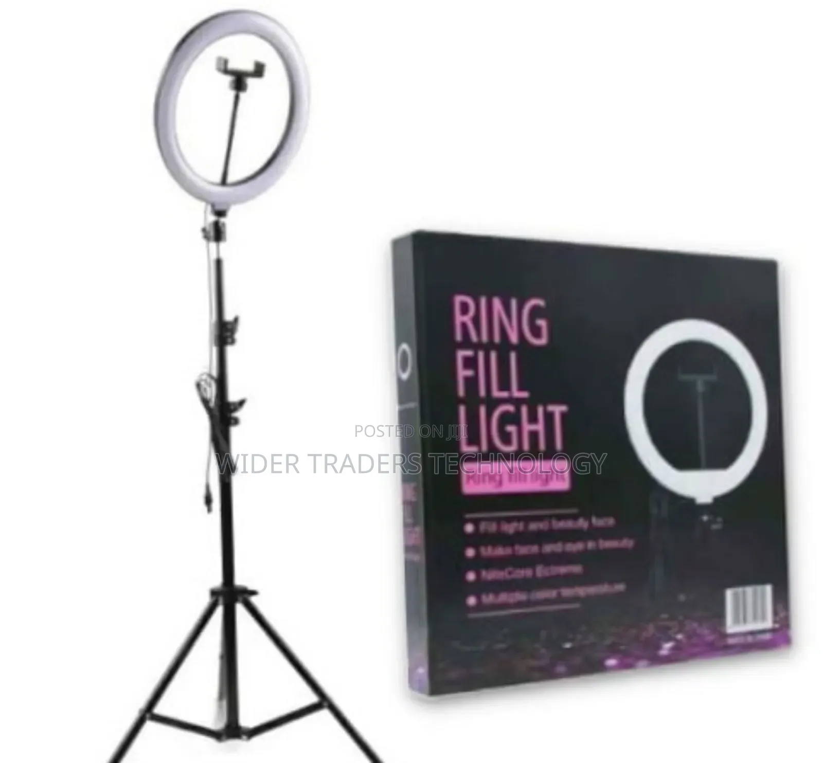 10 Inch Ringlight + Stand 2m Color: Black 
Size: 10 Inches