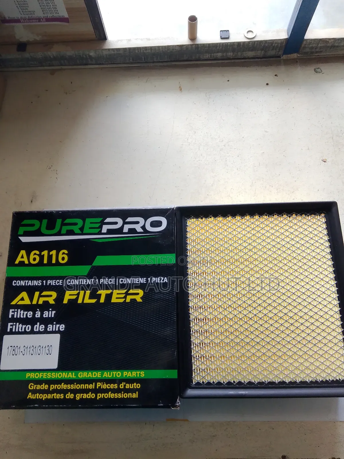 Air Filter Toyota Lexus 2016 (Purepro Brand)