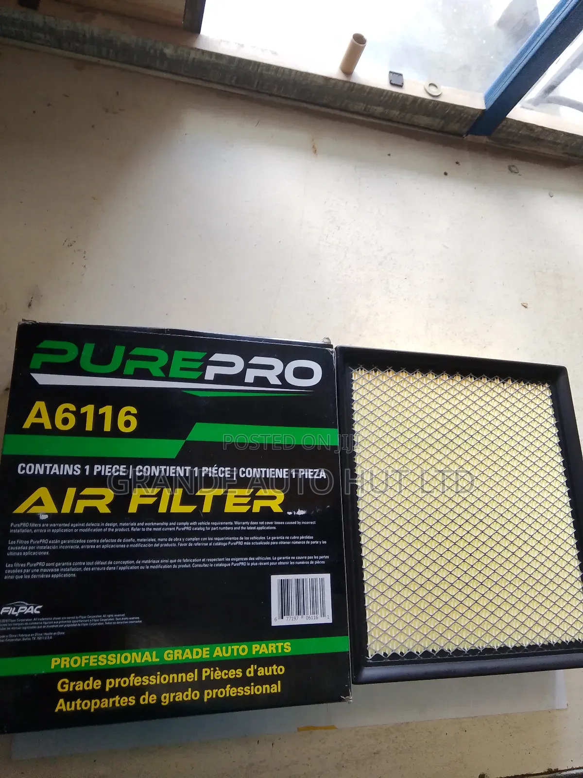 Air Filter Toyota Lexus 2016 (Purepro Brand)