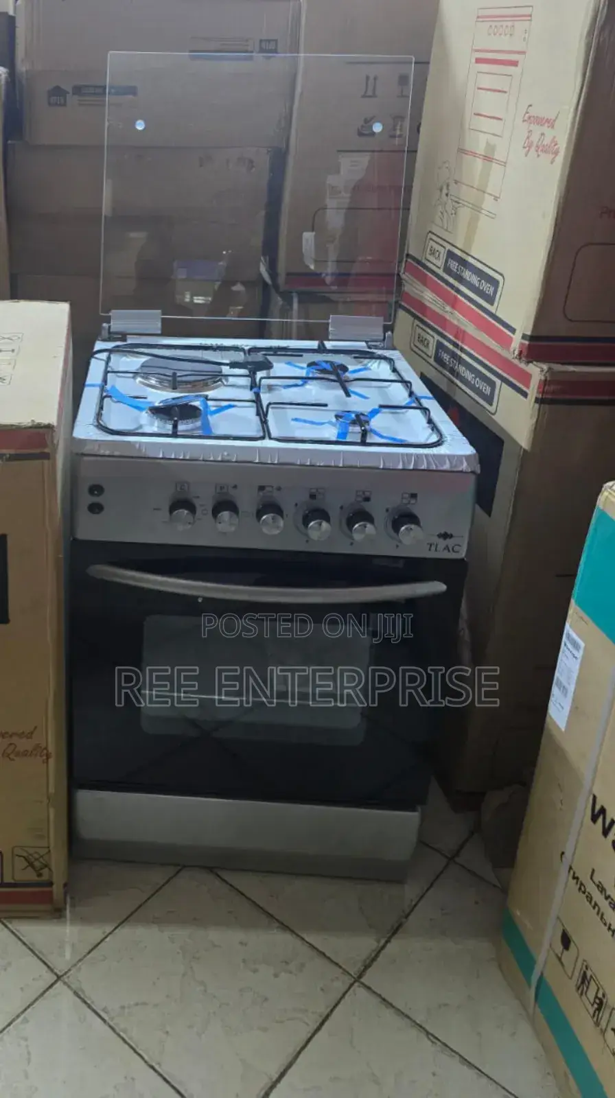 60*60 Tlac  3gas +1electric Standing Cooker With Gas Sensor