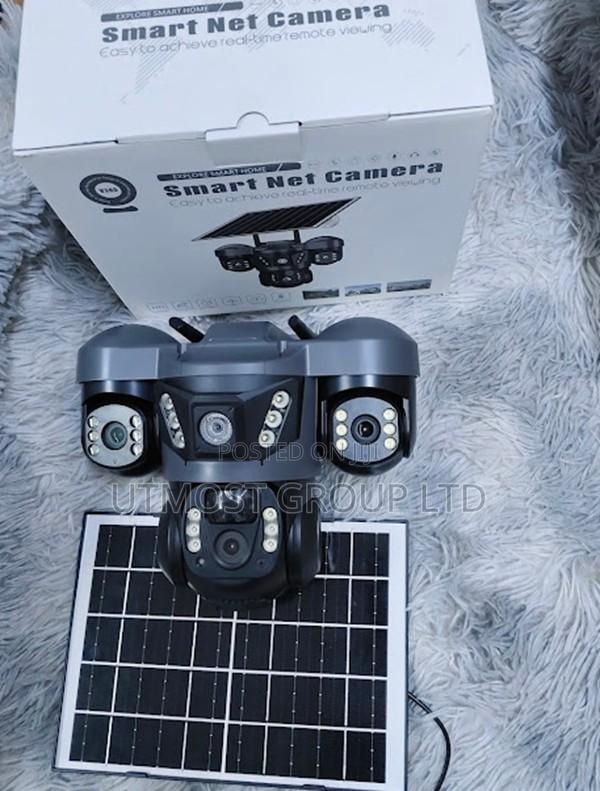 Solar Wifi Outdoor CCTV Camera Triple Lens System