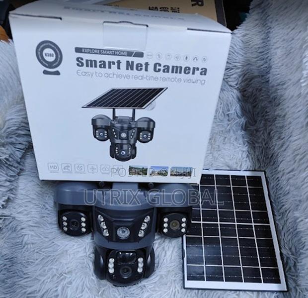 Triple Lens Solar Wifi Outdoor Cctv Security Camera - main view