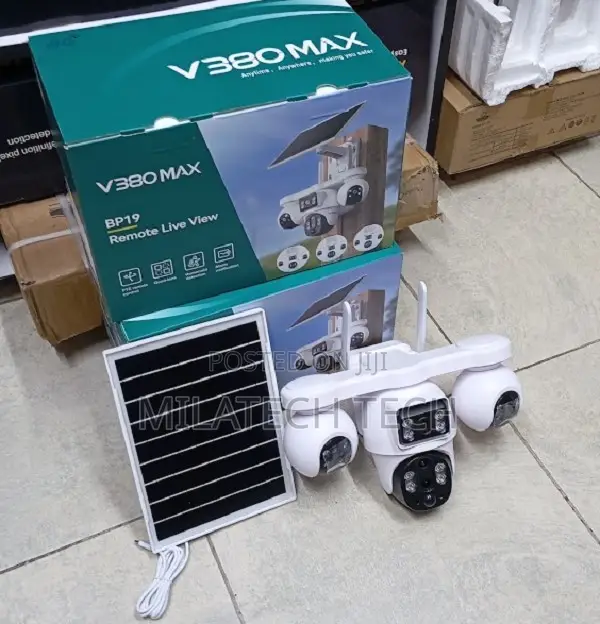 4 Lens 4g Simcard Solar Powered PTZ Camera 8mp Full