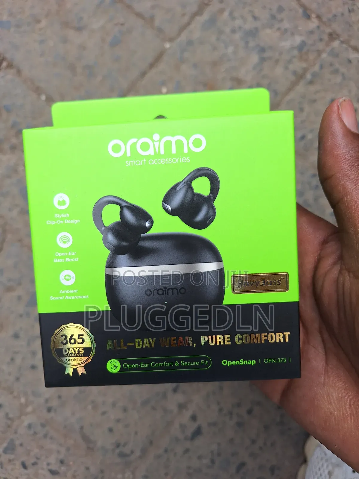 Oraimo Opensnap N Opn-372n Open-Ear True Wireless Earbuds