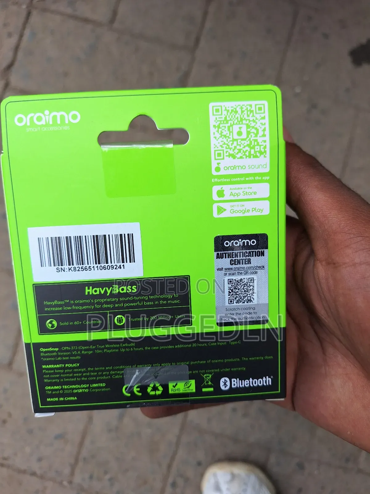 Oraimo Opensnap N Opn-372n Open-Ear True Wireless Earbuds