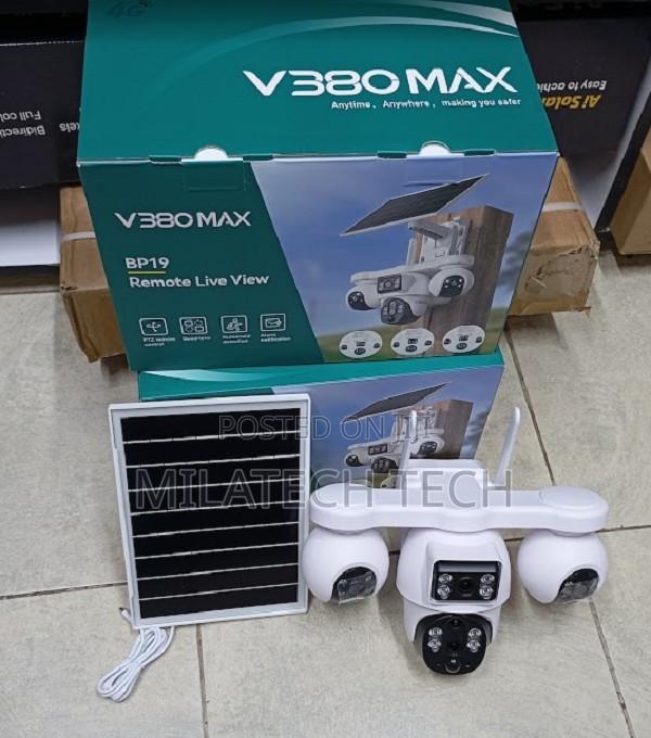 V380 Max 4 Lens Bp19 Solar Camera