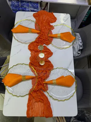 Table Runner Orange Cheese Clothe Gauze