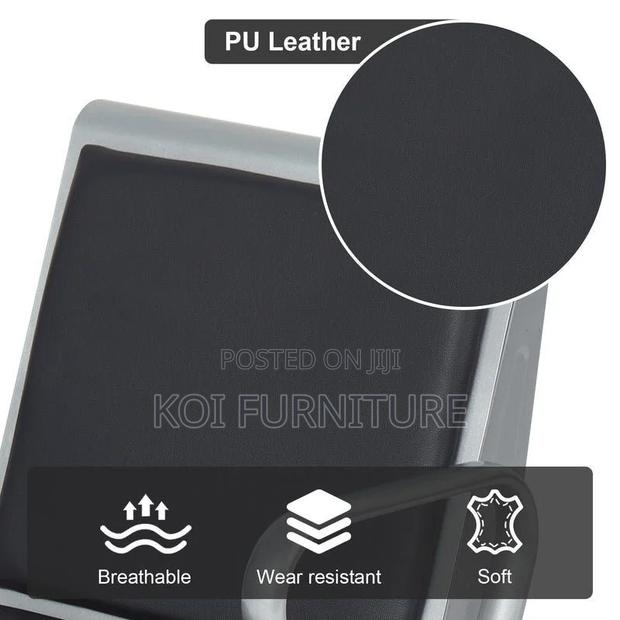 Office Bench; Four Seaters Heavy Padded Leather Reception Bench - thumbnail 3
