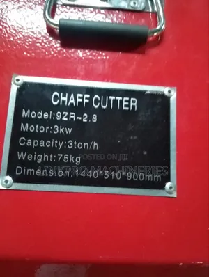 High-Speed Chaff Cutter With Conveyor Belt