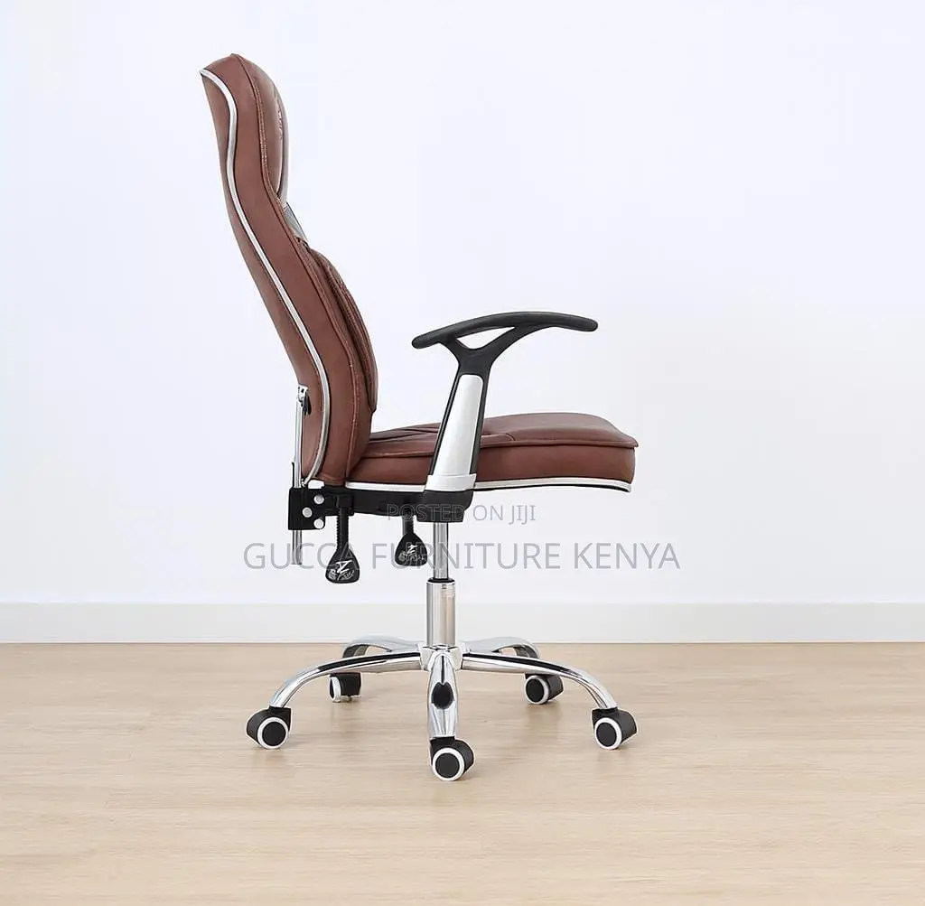 Brown Executive Leather Generic Office Chair
