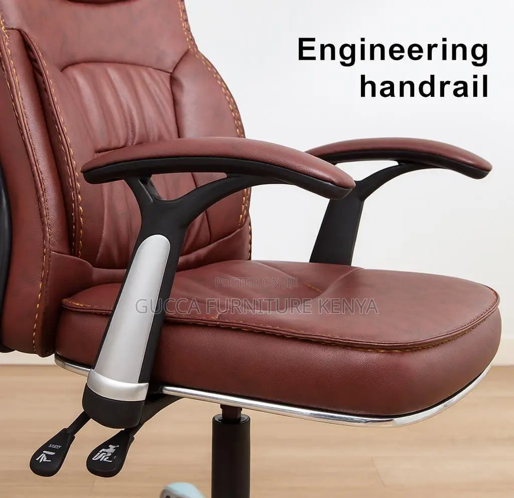 Brown Executive Leather Generic Office Chair