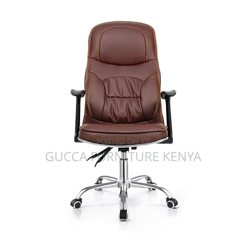 Brown Executive Leather Generic Office Chair