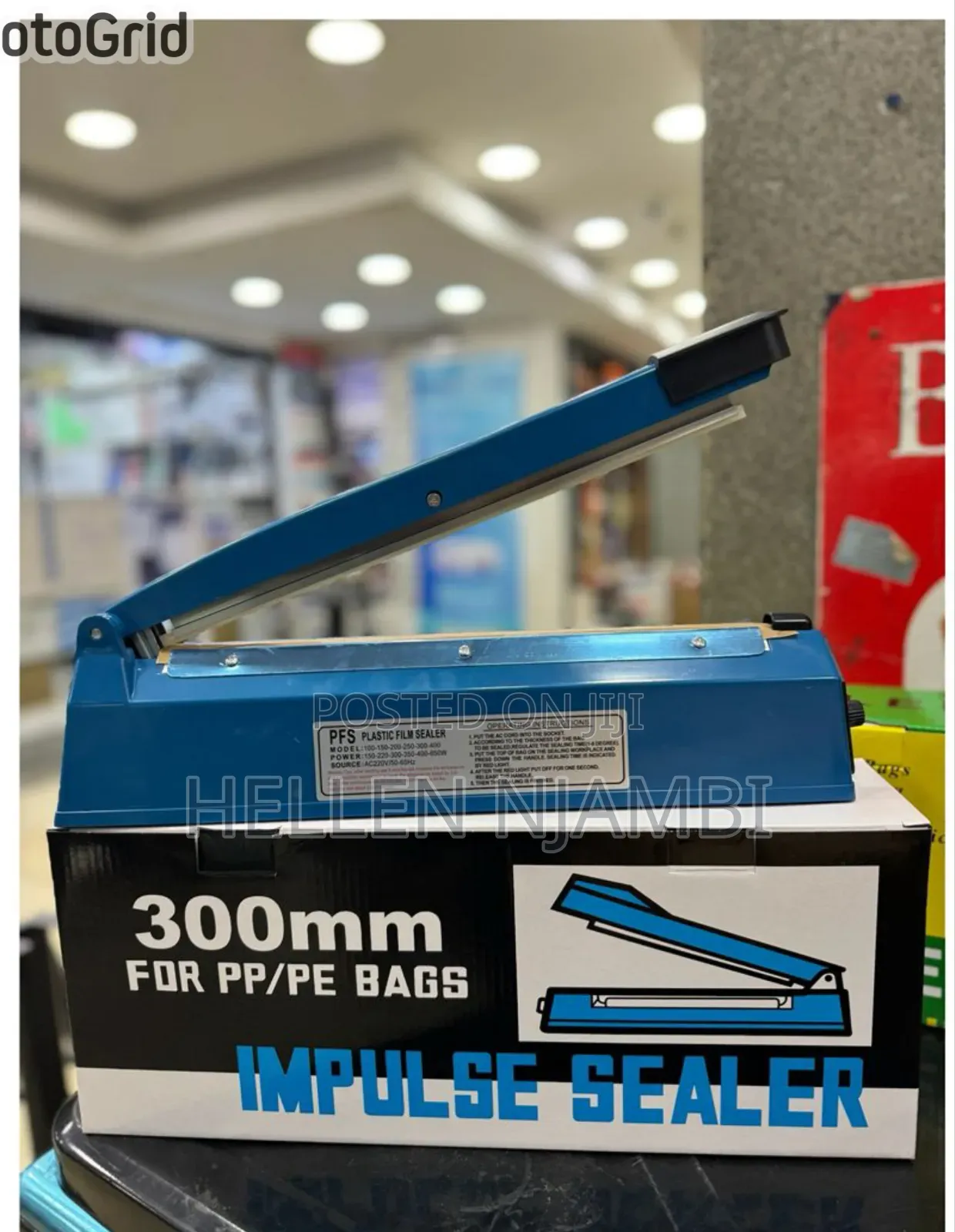 300mm Electric Metallic Heat Sealer Machine