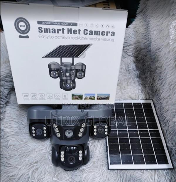 Smart Triple Lens Wifi Solar Cctv Camera With App - main view