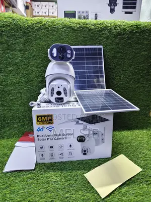 Ubox 6mp Dual Lens Solar PTZ Camera CCTV Outdoor PTZ Camera