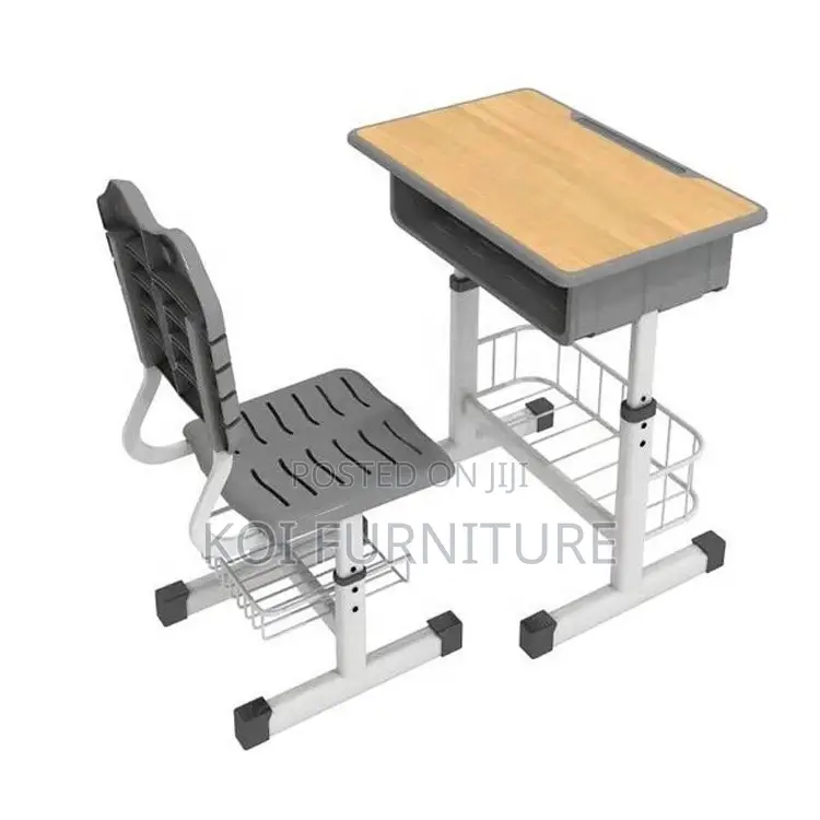 Kids Furniture; Adjustable Home School Desk Chair Set