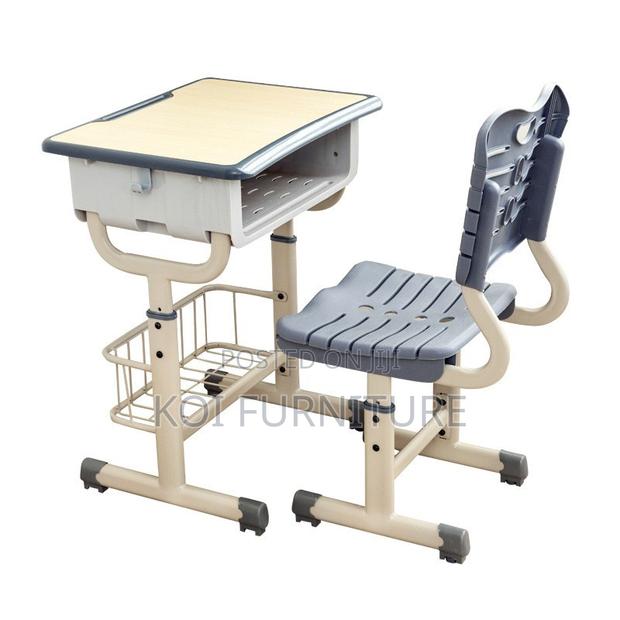 Kids Furniture; Adjustable Home School Desk Chair Set - thumbnail 5