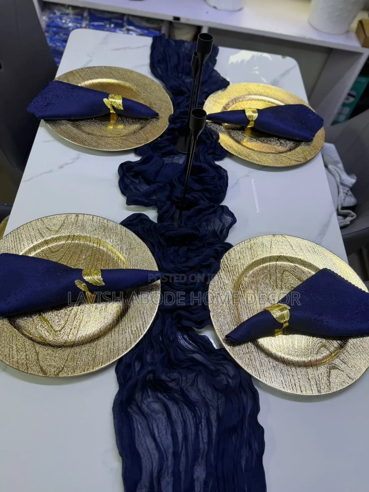 Navy Blue Table Napkin