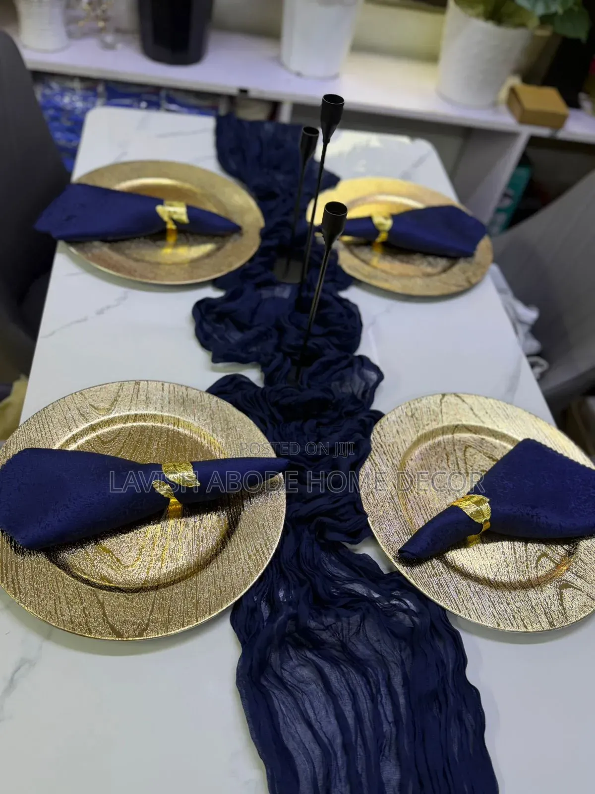 Navy Blue Table Napkin