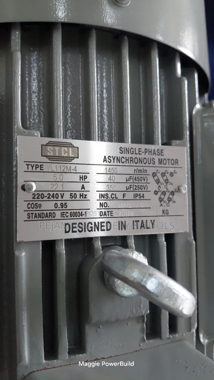 5hp STCL Single Phase Electric Motor 1450rpm